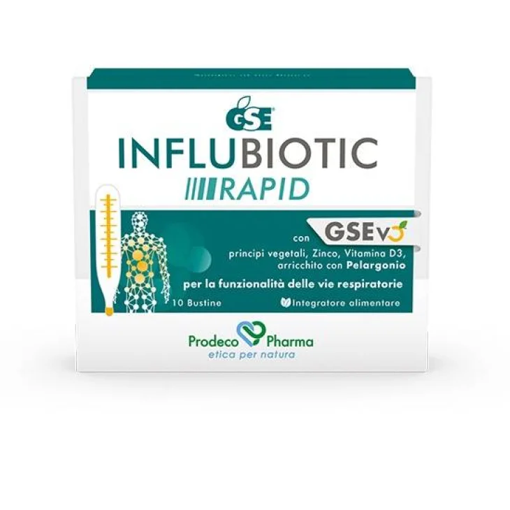 Prodeco Pharma Gse Influbiotic Rapid Integratore per l' Influenza 10 bustine