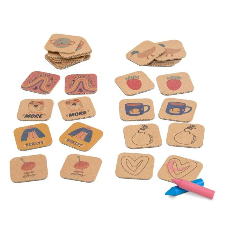 Tonki Kids Happy Memory Tessere di Cartone Gioco per Bambini