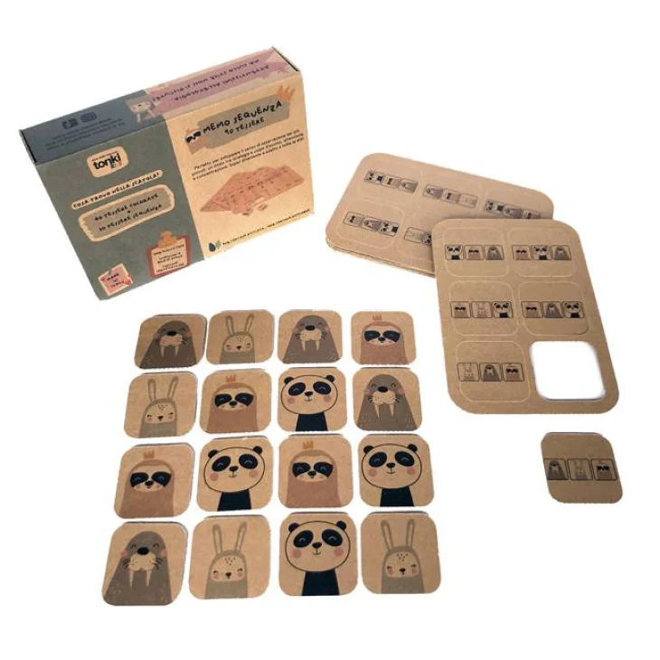 Tonki Kids Memo Sequenza Animali Gioco per Bambini