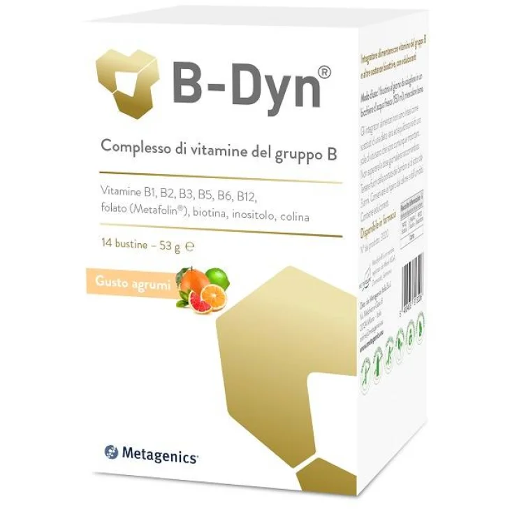 Metagenics B-Dyn Integratore Vitamine Gruppo B 14 Bustine