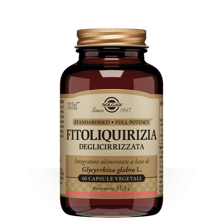 Solgar Fitoliquirizia Deglicirizzata Integratore per la Digestione 60 capsule