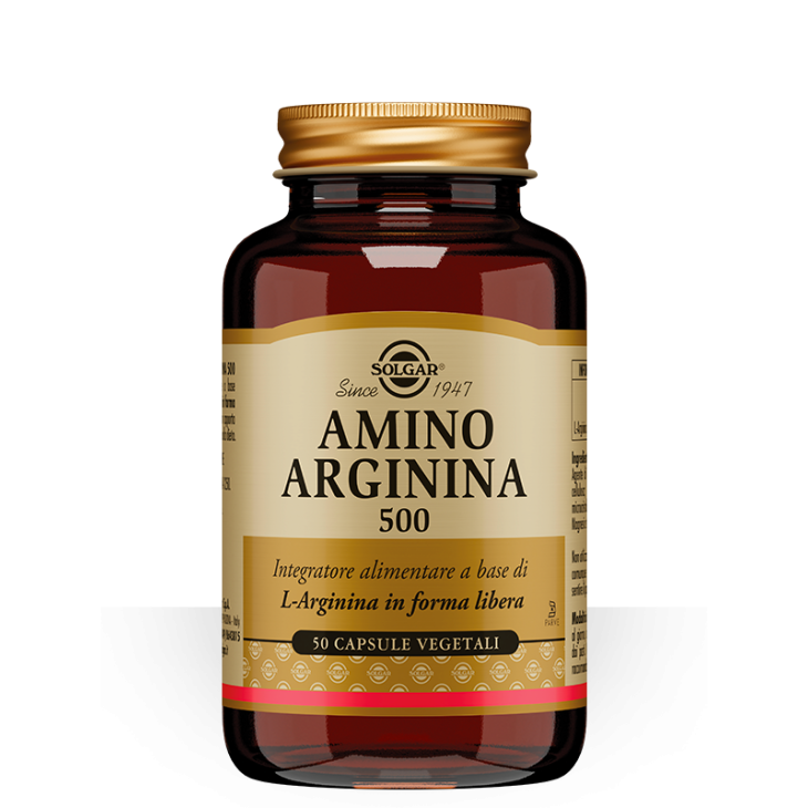 Solgar Amino Arginina 500 Integratore Detossinante 50 capsule vegetali