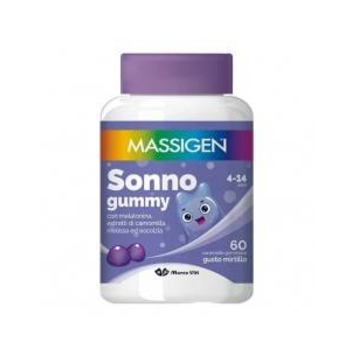 Massigen Sonno Gummy Integratore Vitaminico per il Sonno 60 caramelle