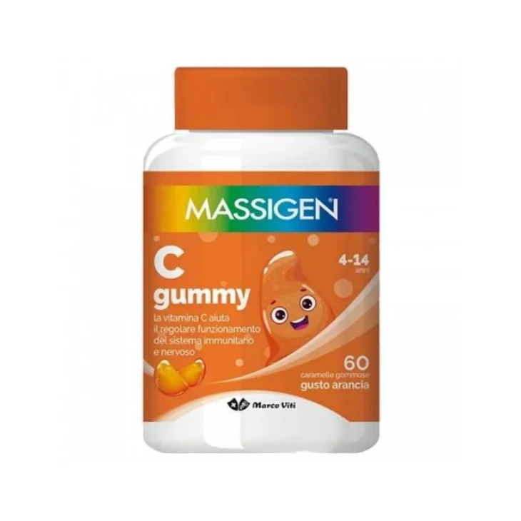Massigen C Gummy Integratore di Vitamina C per Bambini 60 caramelle