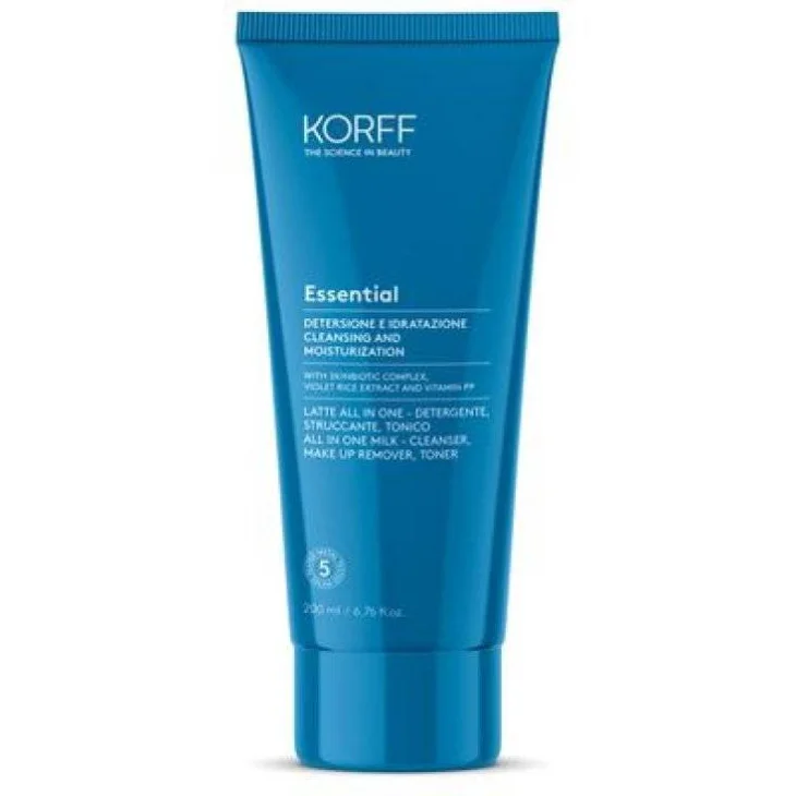 Korff Essential Latte All In One Detergente Struccante Tonico Viso 200 ml