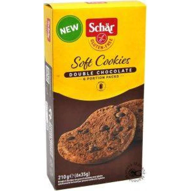 Schar Soft Cookie Double Chocolate Biscotti al Cioccolato Senza Glutine 210 g