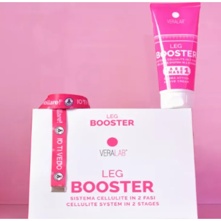 Veralab Leg Booster Guaina Massaggiante + Crema Trattamento Anticellulite Taglia L