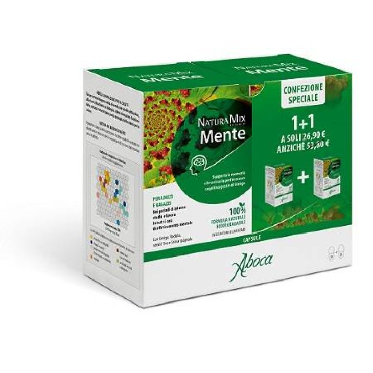Aboca Natura Mix Advanced Integratore Alimentare per Mente 100 compresse