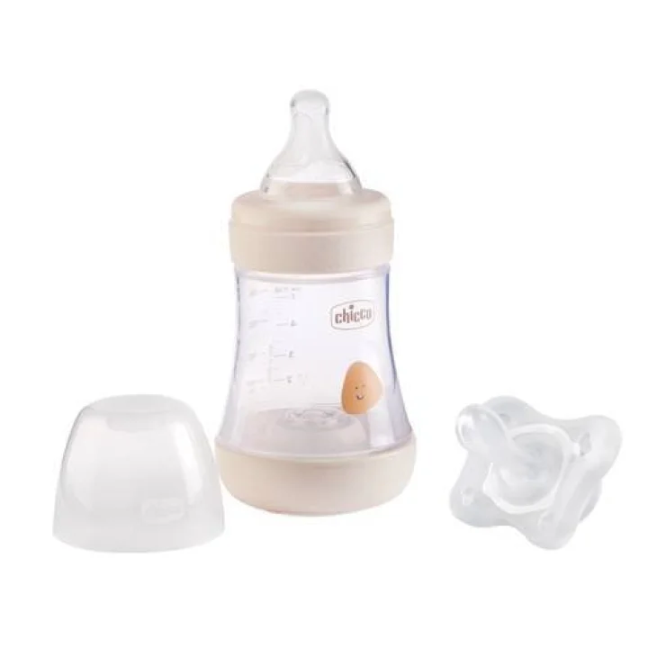 Chicco Set Biberon Perfect 5 0m+ 150 ml + Gommottino 0-2 m in Silicone Promo