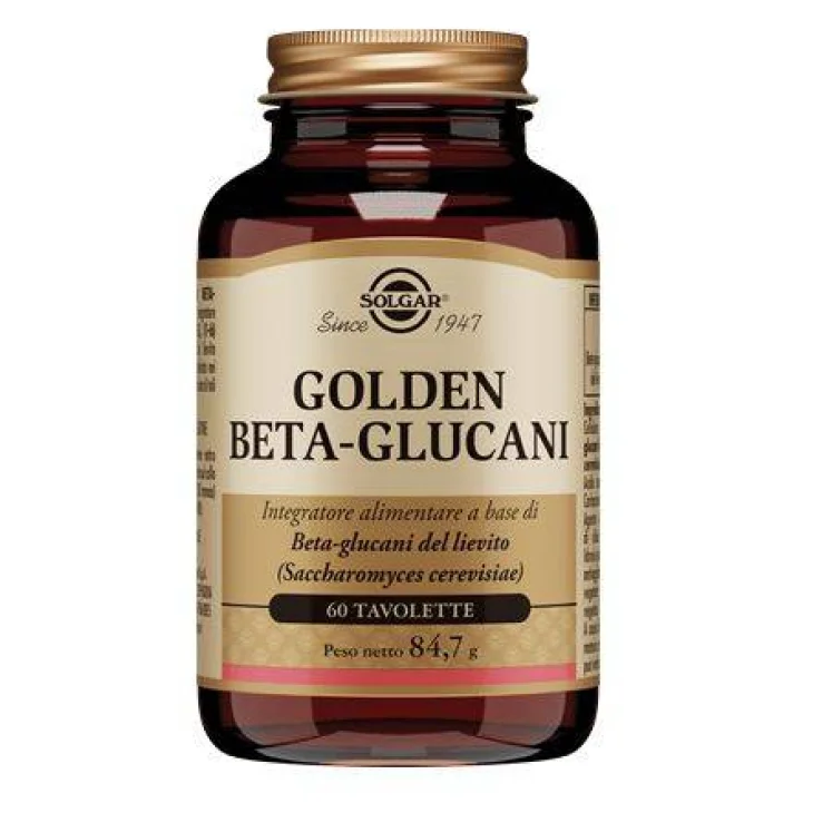 Solgar Golden Beta-Glucani Integratore per le Difese Immunitarie 60 tavolette