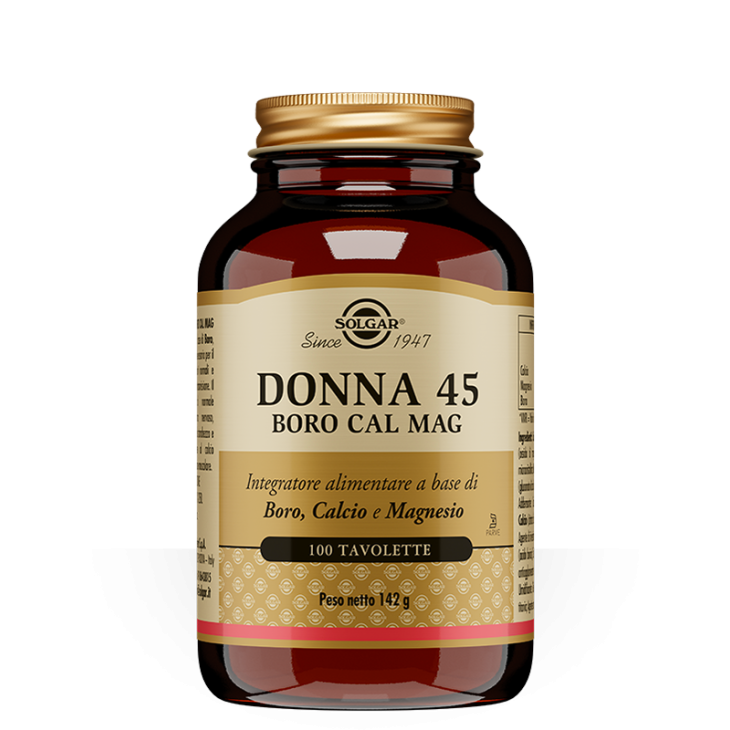 Solgar Donna 45 Boro Cal Mag Integratore per la Donna 100 tavolette