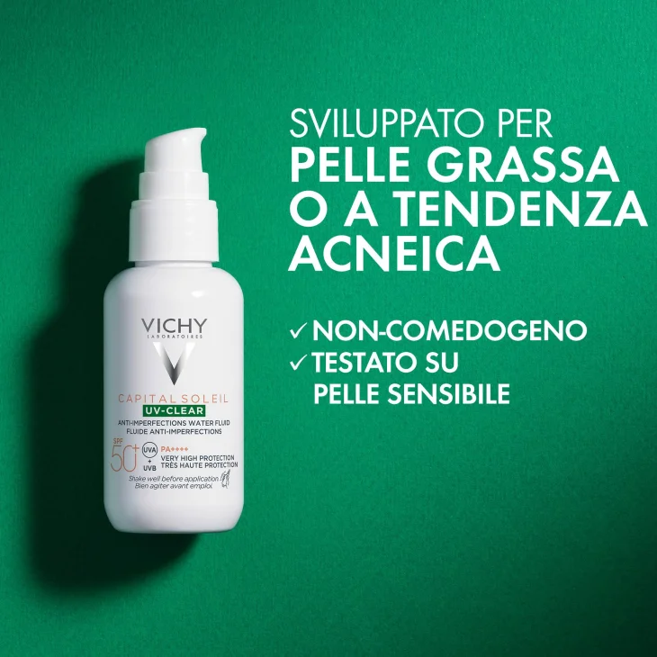 Vichy Capital Soleil UV Clear SPF50+ Fluido Antimperfezioni Viso 40 ml