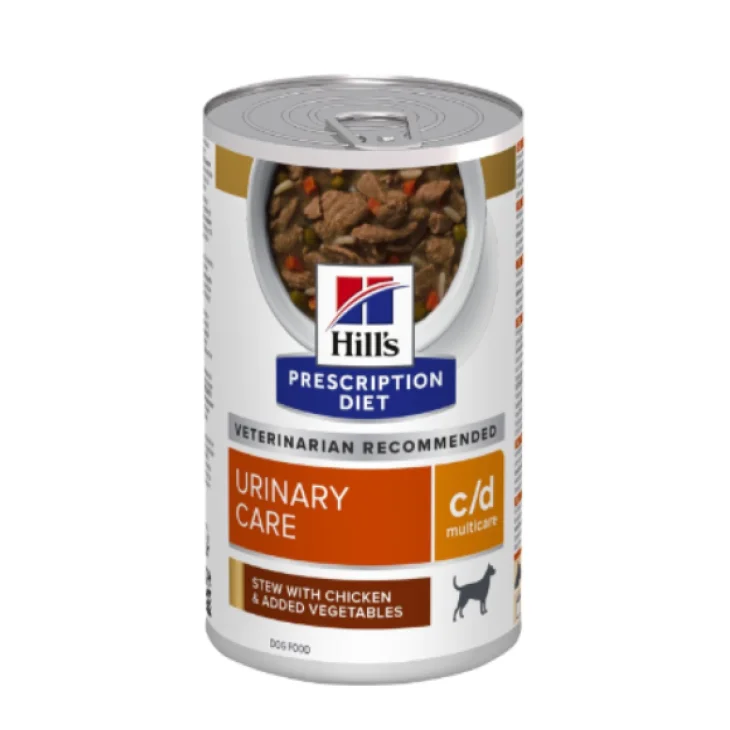 Hill's Prescription Diet Canine Urinary Care C/D Multicare Chicken & Vegetal Spezzatino Cibo Umico per Cani 156 g