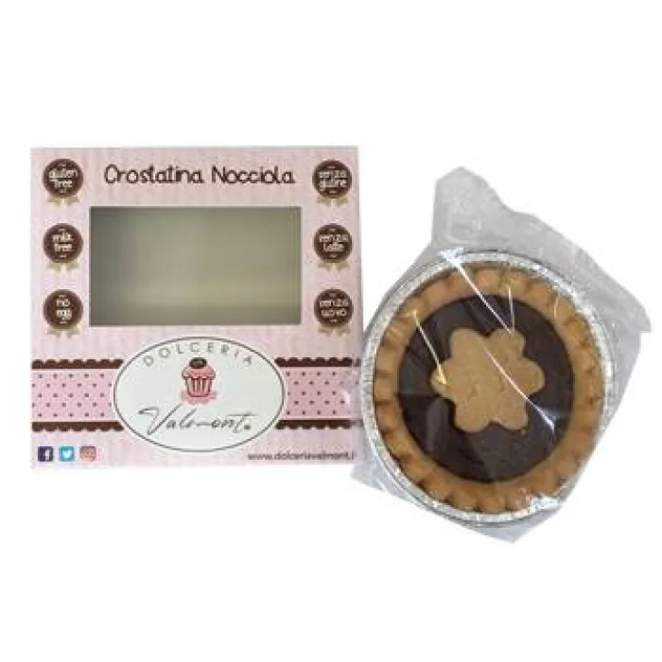 Dolceria Valmont Crostatina alla Nocciola Duo Senza Glutine 2 pezzi da 55 g