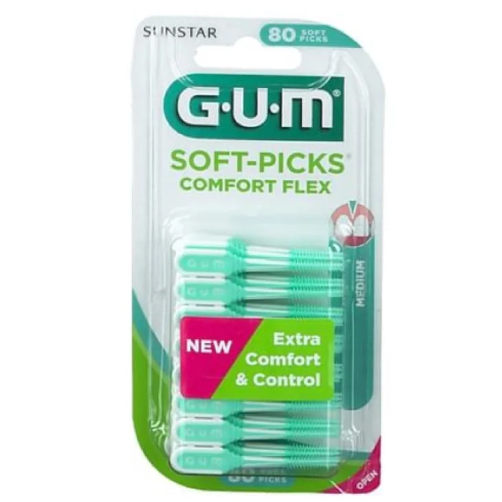 Gum Soft Picks Comfort Flex Scovolini Gusto Menta 80 Pezzi