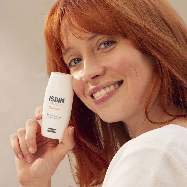 Isdin Foto Ultra Redness SPF 50 Crema Solare Viso Protezione Rossore 50 ml