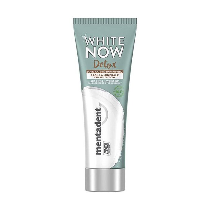 Mentadent White Now Detox Con Estratti di Cocco Dentifricio Sbiancante 75 ml