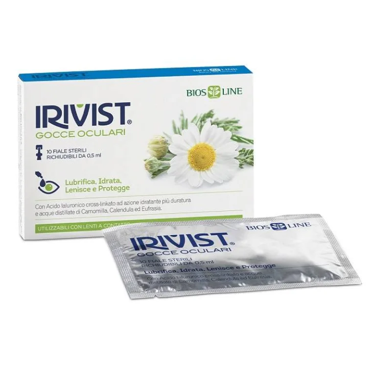Irivist Gocce oculari monodose con Acido Ialuronico 10 Fiale da 0,5 ml