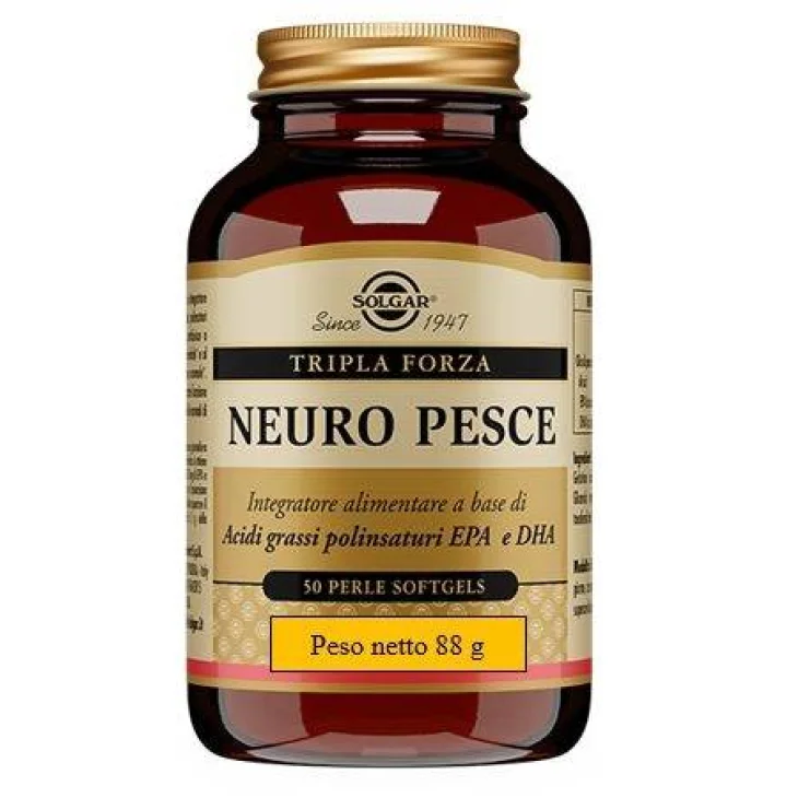 Solgar Neuro Pesce Integratore a Base di Olio di Pesce 50 perle Softgels