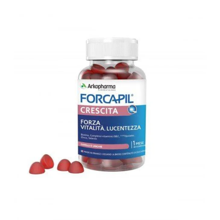 Arkopharma Forcapil Crescita Integratore per la Crescita dei Capelli 60 gommose
