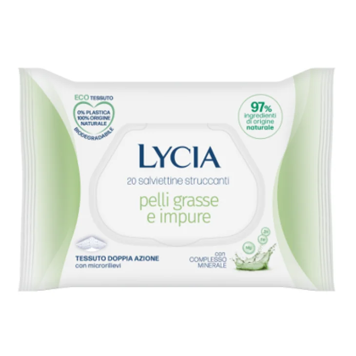 Lycia Salviettine Struccanti Pelli Grasse E Impure 20 Pezzi