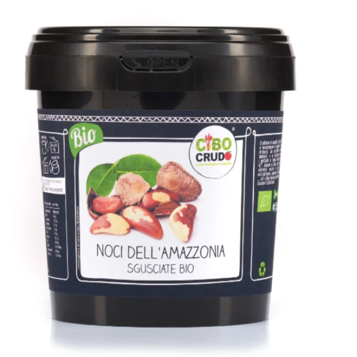 Cibo Crudo Noci Dell'Amazzonia del Brasile Sgusciate Bio Raw Organic 250 g