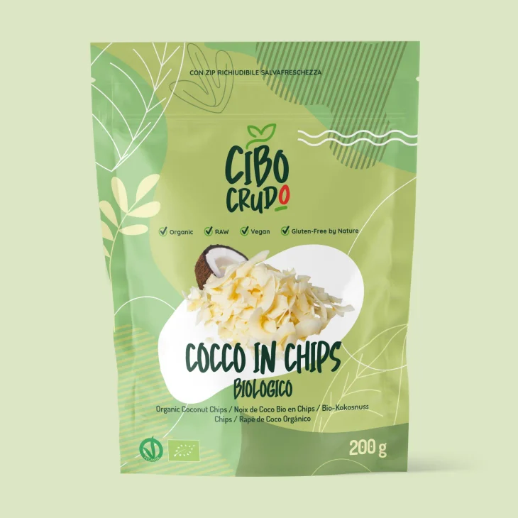 Cibo Crudo Cocco Smile Raw Bio Chips Di Cocco Crudo 250 g