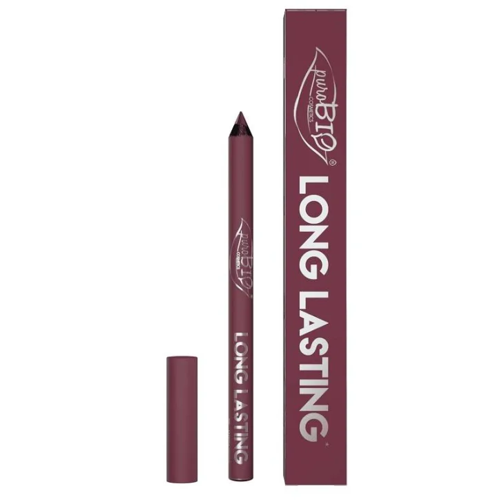 Purobio Cosmetics Matita Labbra Long Lasting 011L Colore Malva Scuro