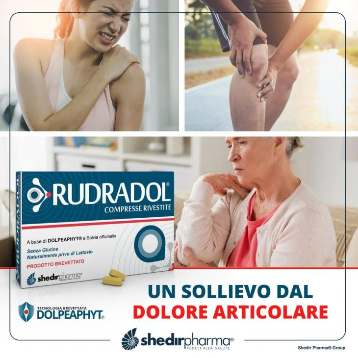 Shedirpharma Rudradol per la Funzionalità Articolare 20 compresse rivestire