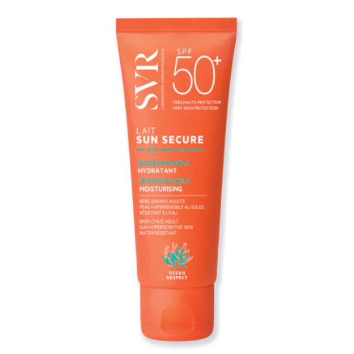 SVR Sun Secure Lait SPF50+ Latte Solare Idratante Viso e Corpo Nuova Formula 100 ml