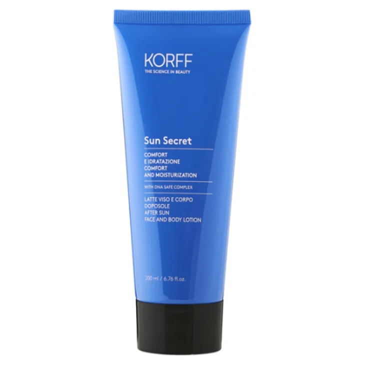 Korff Sun Secret Latte Doposole Idratante e Restitutivo Viso e Corpo 200 ml