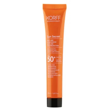Korff Sun Secret Fluido Viso Uniformante con Pigmenti Microincapsulati 02 Dark SPF50+ 50 ml