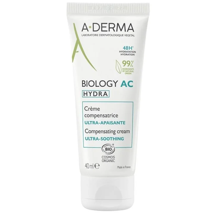 A-Derma Biology AC Hydra Crema Compensatrice Ultra Lenitiva Viso 40 ml