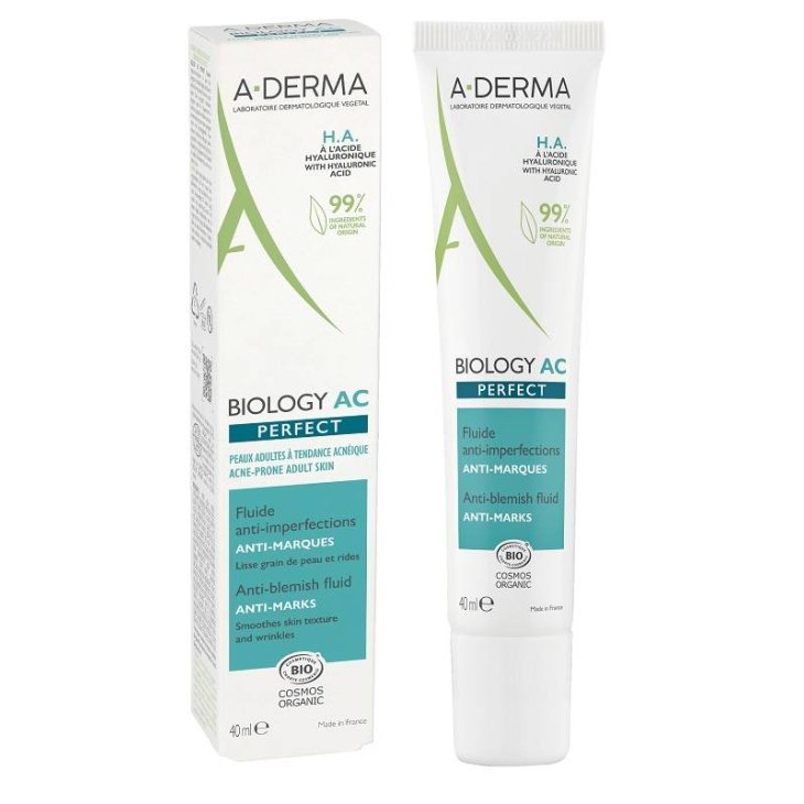 A-Derma Biology AC Perfect Fluido Anti Imperfezioni Levigante Viso 40 ml