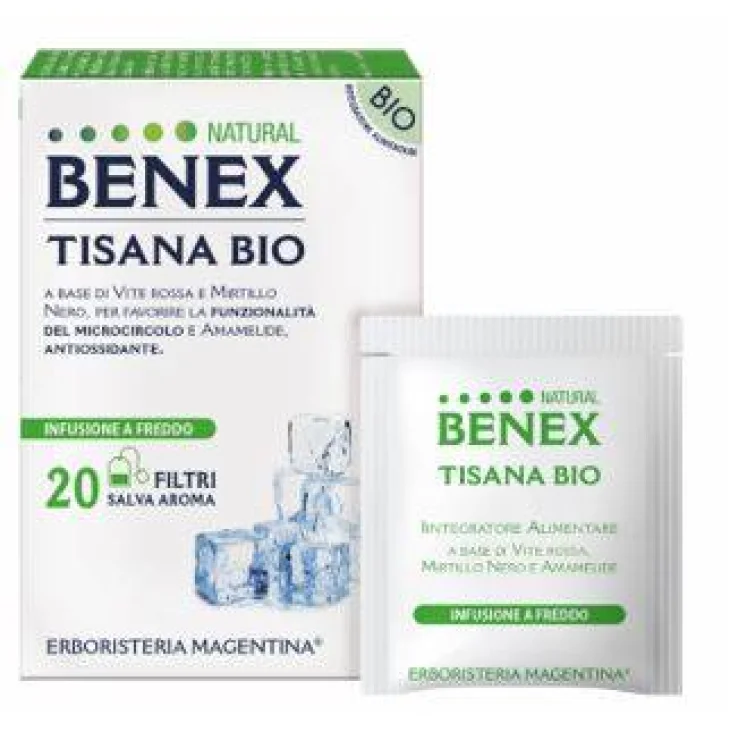 Erboristeria Magentina Tisana Bio per Favorire la Funzione del Microcircolo 20 filtri