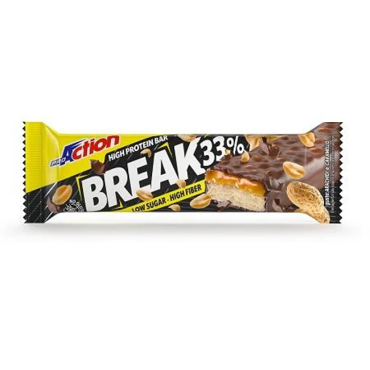 ProAction Break 33% Barretta Proteica Gusto Arachidi e Caramello 50 g