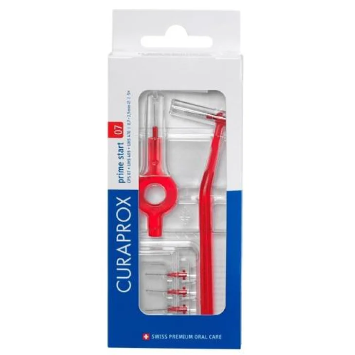 Curaprox CPS Scovolino Interdentale Prime Start 07 Red 5 pezzi