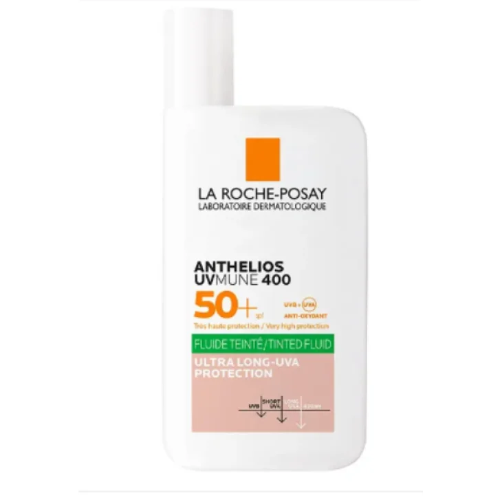 La Roche Posay Anthelios Fluido Oil UVMune SPF 50+ Fluido Colorato Viso 50 ml