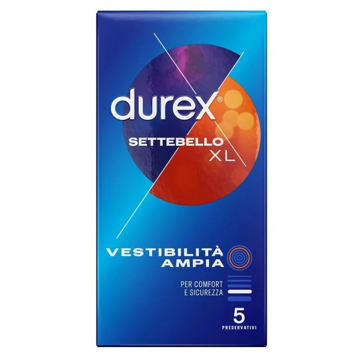 Durex Profilattico Settebello Extralarge XL 5 pezzi