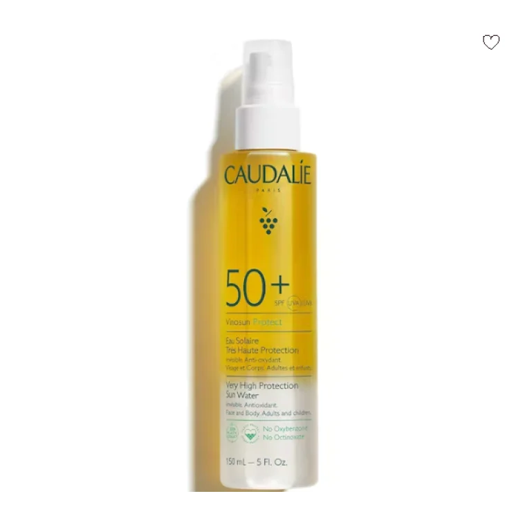 Caudalie Vinosun Protect Acqua Solare Viso e Corpo ad Altissima Protezione SPF50+ 150 ml