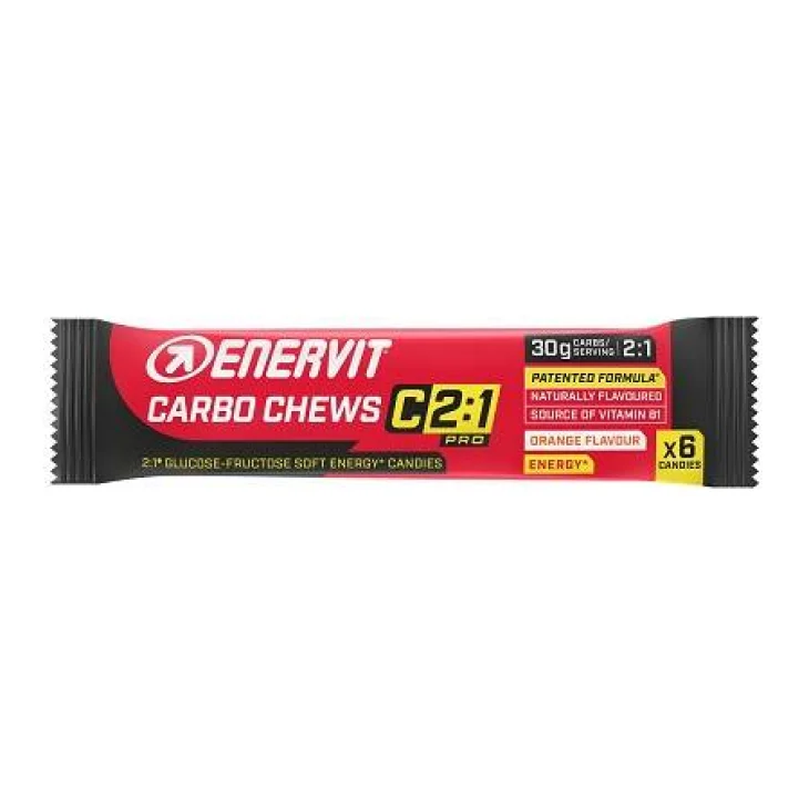 Enervit C2:1 Pro Carbo Chews Caramelle Energetiche Gusto Arancia 34 g