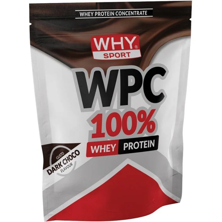 Whysport WPC 100% Whey Integratore di Proteine Gusto Dark Choco 1 kg
