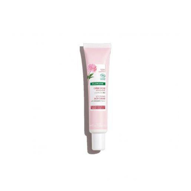 Klorane Crema Ricca Lenitiva alla Peonia Bio per Pelli Sensibili 40 ml