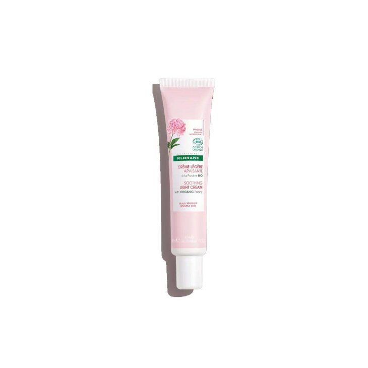 Klorane Crema Leggera Lenitiva Viso alla Peonia Bio per Pelle Sensibile 40 ml