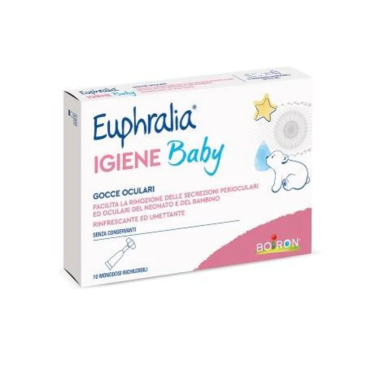 Boiron Euphralia Igiene Baby Gocce Oculari Rinfrescanti e Umettanti 10 flaconcini monodose