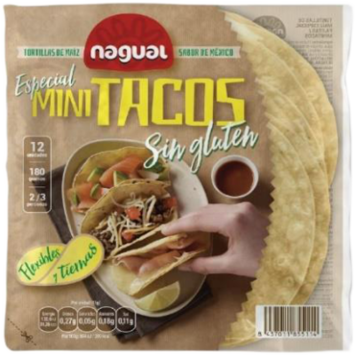 Nagual Mini Tacos Senza Glutine 180 g