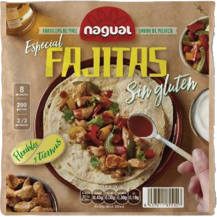 Nagual Mini Fajitas Tortillas Senza Glutine 180 g