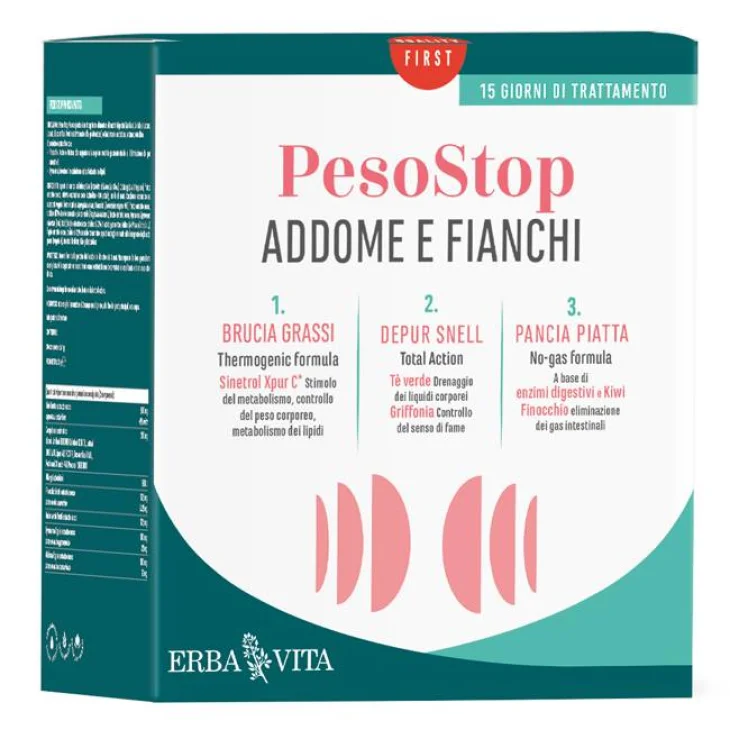 Erba Vita PesoStop Kit Addome e Fianchi 15 giorni di trattamento