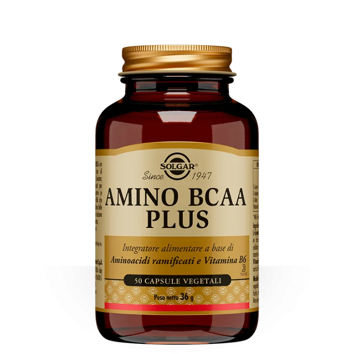 Solgar Amino BCAA Plus Integratore di Aminoacidi Ramificati 50 capsule