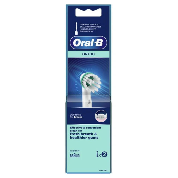 Oral B Ortho Care Essentials Testine di ricambio per spazzolino elettrico